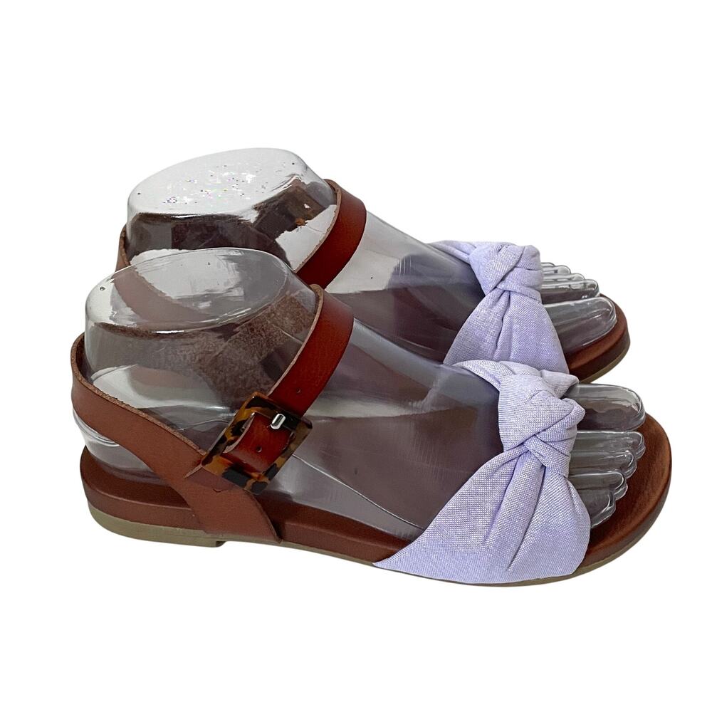 Women's Brown and Purple Sandals